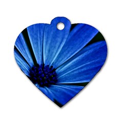 Flower Dog Tag Heart (two Sided) by Siebenhuehner