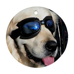 Cool Dog  Round Ornament