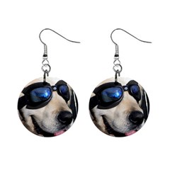 Cool Dog  Mini Button Earrings by Siebenhuehner