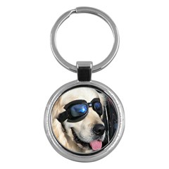 Cool Dog  Key Chain (round)