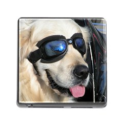 Cool Dog  Memory Card Reader With Storage (square)