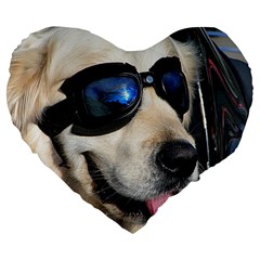 Cool Dog  19  Premium Heart Shape Cushion