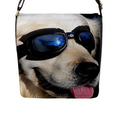 Cool Dog  Flap Closure Messenger Bag (large)