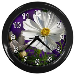 Cosmea   Wall Clock (black)