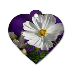 Cosmea   Dog Tag Heart (two Sided) by Siebenhuehner