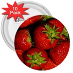 Strawberry  3  Button (10 pack) Front