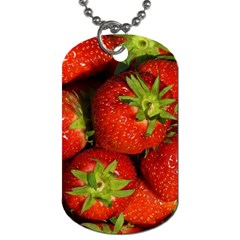 Strawberry  Dog Tag (one Sided) by Siebenhuehner