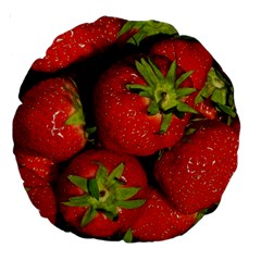 Strawberry  18  Premium Round Cushion  by Siebenhuehner