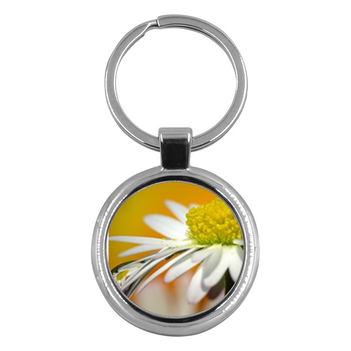 Daisy With Drops Key Chain (Round)