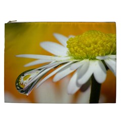 Daisy With Drops Cosmetic Bag (xxl) by Siebenhuehner