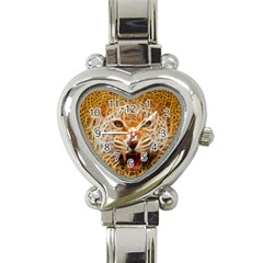 Electrified Fractal Jaguar Heart Italian Charm Watch