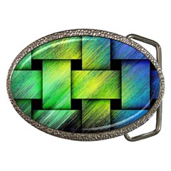 Modern Art Belt Buckle (oval) by Siebenhuehner