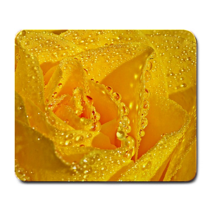 Waterdrops Large Mouse Pad (Rectangle)