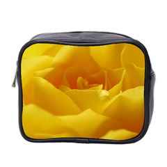 Yellow Rose Mini Travel Toiletry Bag (two Sides) by Siebenhuehner