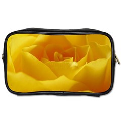 Yellow Rose Travel Toiletry Bag (two Sides) by Siebenhuehner