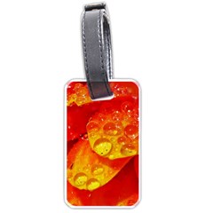 Waterdrops Luggage Tag (one Side) by Siebenhuehner