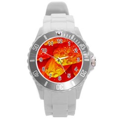 Waterdrops Plastic Sport Watch (large) by Siebenhuehner