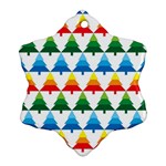 Christmas Tree Snowflake Ornament (Two Sides) Front