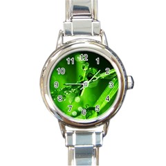 Waterdrops Round Italian Charm Watch