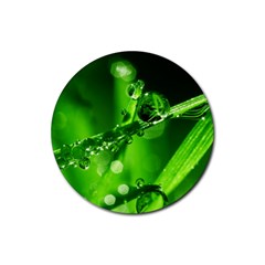 Waterdrops Drink Coasters 4 Pack (round) by Siebenhuehner