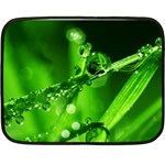 Waterdrops Mini Fleece Blanket (Two Sided) 35 x27  Blanket Front