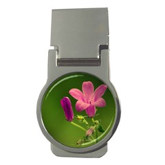 Campanula Close Up Money Clip (round)