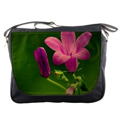 Campanula Close Up Messenger Bag by Siebenhuehner