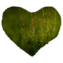 Grass 19  Premium Heart Shape Cushion by Siebenhuehner