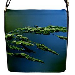 Waterdrops Flap Closure Messenger Bag (small) by Siebenhuehner