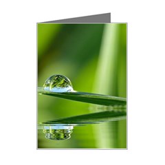 Waterdrops Mini Greeting Card by Siebenhuehner