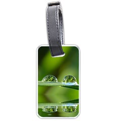 Waterdrops Luggage Tag (one Side) by Siebenhuehner