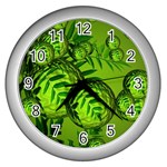 Magic Balls Wall Clock (Silver) Front