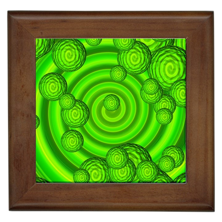 Magic Balls Framed Ceramic Tile