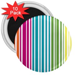 Color Fun 3  Button Magnet (10 Pack)