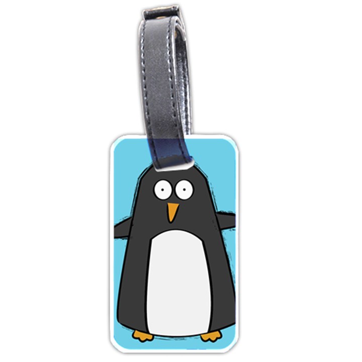 Hello Penguin Luggage Tag (One Side)