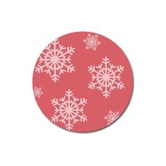 Let It Snow Magnet 3  (round) by PaolAllen