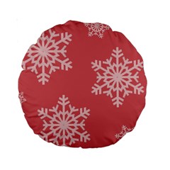 Let It Snow 15  Premium Round Cushion 