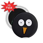 Penguin Close Up 2.25  Button Magnet (10 pack) Front