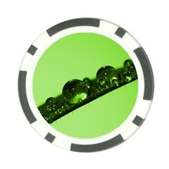 Green Drops Poker Chip (10 Pack) by Siebenhuehner