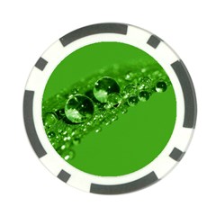 Green Drops Poker Chip (10 Pack) by Siebenhuehner