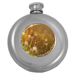 Waterdrops Hip Flask (round) by Siebenhuehner