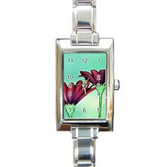 Osterspermum Rectangular Italian Charm Watch by Siebenhuehner