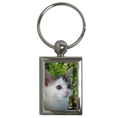 Young Cat Key Chain (rectangle)