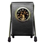 Chain Stationery Holder Clock Front