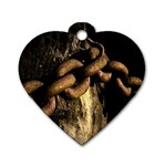 Chain Dog Tag Heart (Two Sided) Back