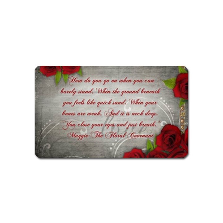 Maggie s Quote Magnet (Name Card)