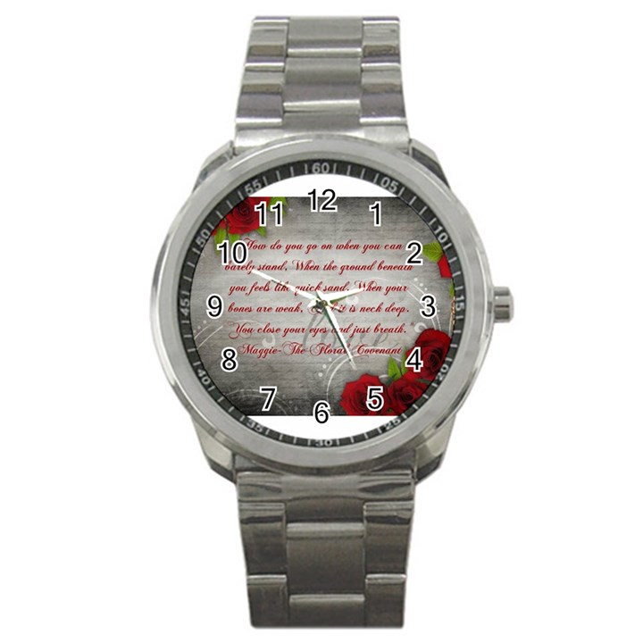 Maggie s Quote Sport Metal Watch