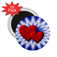 Love 2 25  Button Magnet (10 Pack) by Siebenhuehner