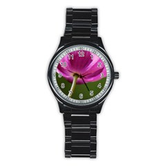 Poppy Sport Metal Watch (black) by Siebenhuehner