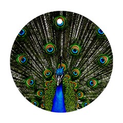 Peacock Round Ornament (two Sides) by Siebenhuehner